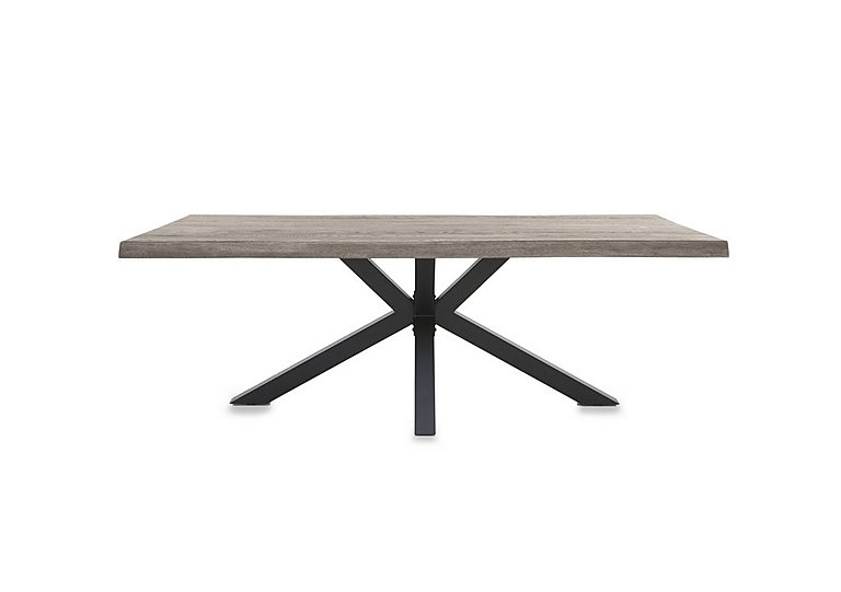 Bodahl Njord Raw Edge Dining Table with Metal Star Base 200 cm White Wash