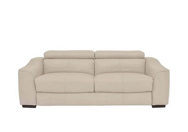 Elixir 3 Seater BV Leather Sofa Bed Dapple Grey