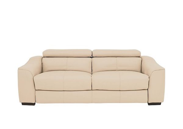 Elixir 3 Seater BV Leather Sofa Bed BV Bisque