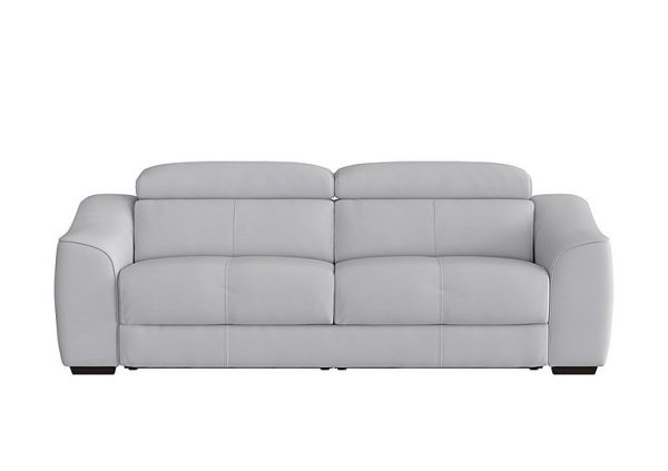 Elixir 3 Seater HW Leather Sofa Bed Grey