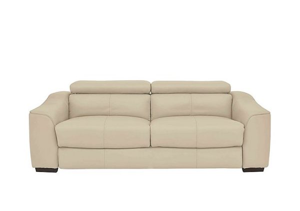 Elixir 3 Seater NC Leather Sofa Bed NC Bisque