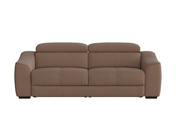 Elixir 3 Seater Fabric Sofa Bed Tobacco