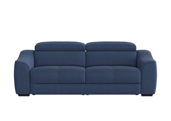 Elixir 3 Seater Fabric Sofa Bed Blue