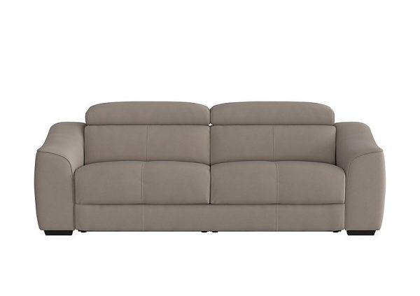 Elixir 3 Seater Fabric Sofa Bed Silver