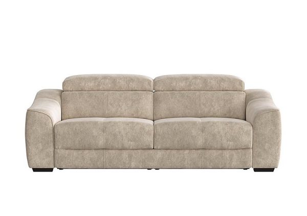 Elixir 3 Seater Fabric Sofa Bed Cream