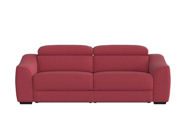 Elixir 3 Seater Fabric Sofa Bed Red