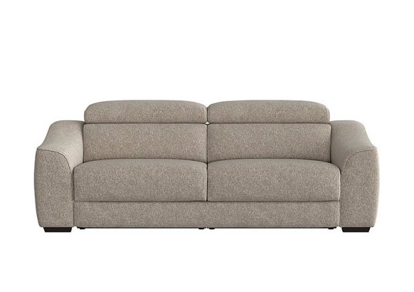 Elixir 3 Seater Fabric Sofa Bed Biscuit