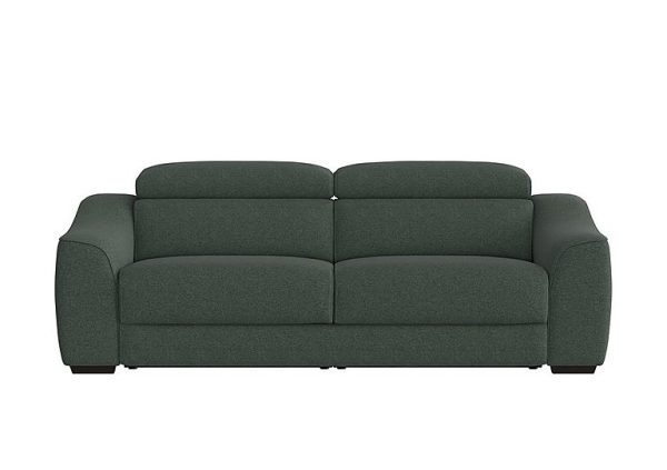 Elixir 3 Seater Fabric Sofa Bed Moss Green