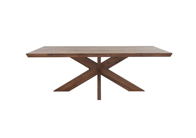 Bodahl Loki Swiss Edge Dining Table With Wooden Star Base 220 cm Desert