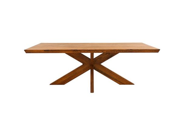 Bodahl Loki Swiss Edge Dining Table With Wooden Star Base 180 cm Old Bassano