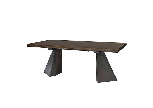 Palazzo Tent Base Extending Dining Table 160 cm Dark Walnut