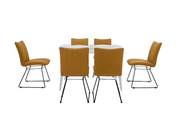 Ace Small Extending Dining Table and 4 Chairs White