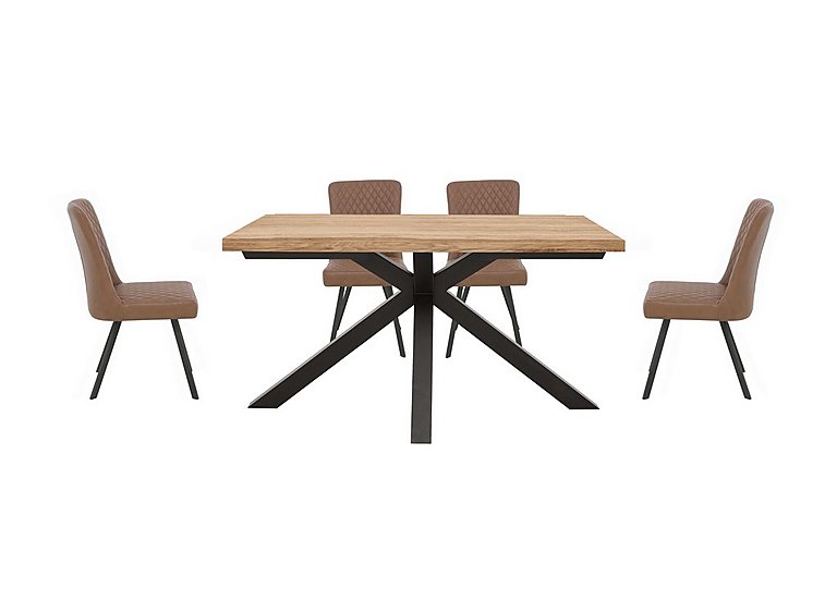 Earth Small Live Edge Dining Table and 4 Chairs