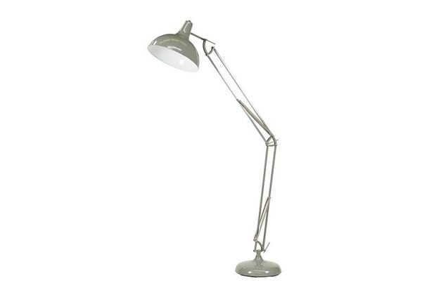 Milo Brass Floor Lamp Grey