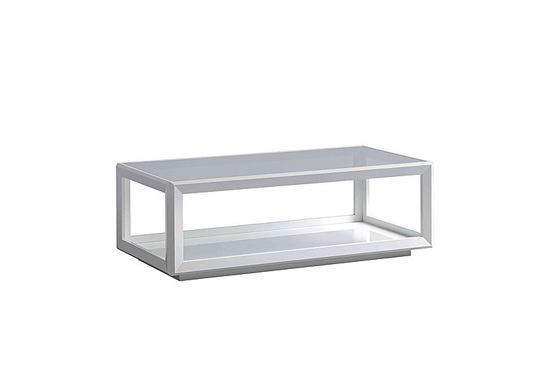 Palazzo Rectangular Coffee Table Glossy White