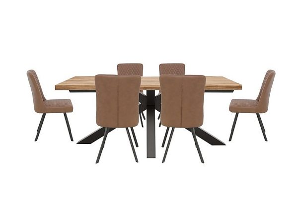 Earth Large Live Edge Dining Table and 6 Chairs