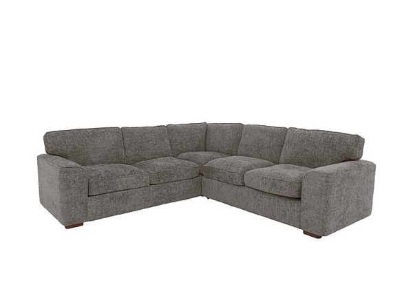 Emilia Large Fabric Corner Sofa Bed Mink