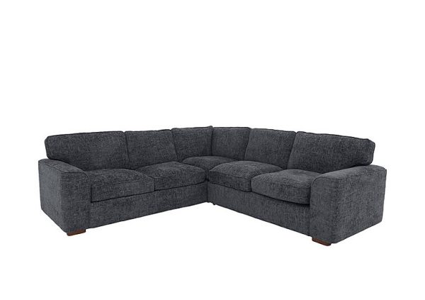 Emilia Large Fabric Corner Sofa Bed Navy