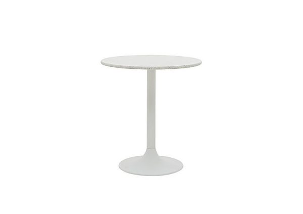 Genoa Round Dining Table 120 cm Starlight White Quartz