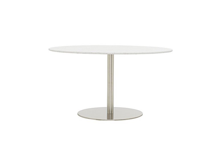 Helsinki Oval Dining Table 160 cm Bianco Miami Quartz