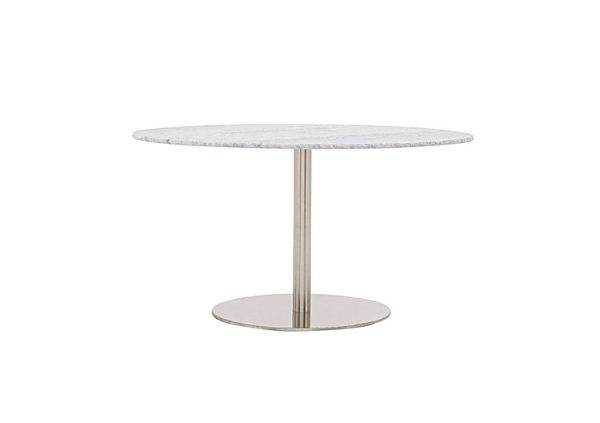 Helsinki Oval Dining Table 140 cm Carrara Marble