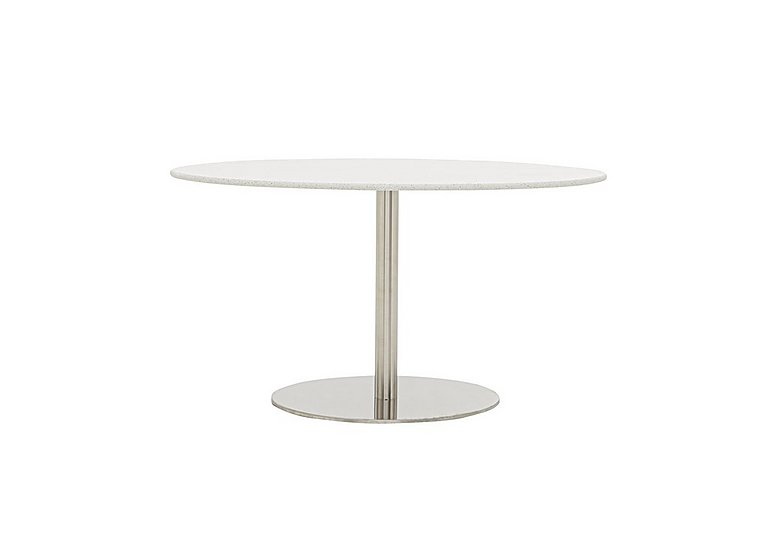 Helsinki Oval Dining Table 160 cm Starlight White Quartz