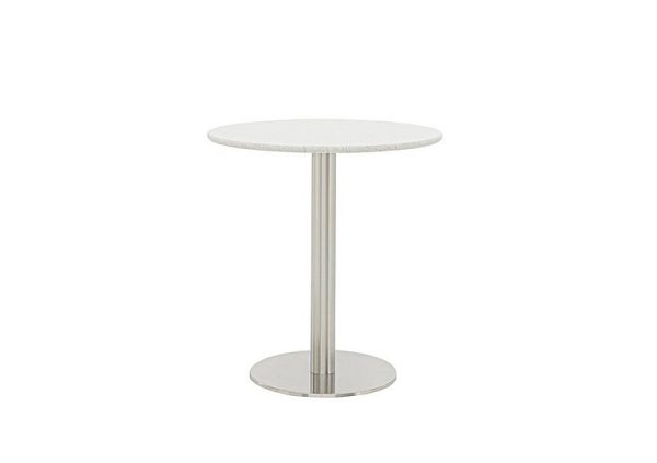 Helsinki Round Dining Table 90 cm Starlight White Quartz