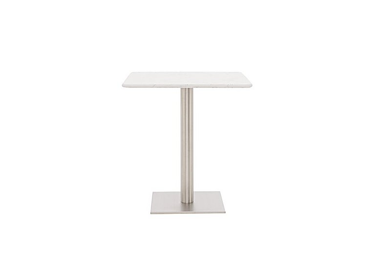 Helsinki Square Dining Table 70 cm Bianco Miami Quartz