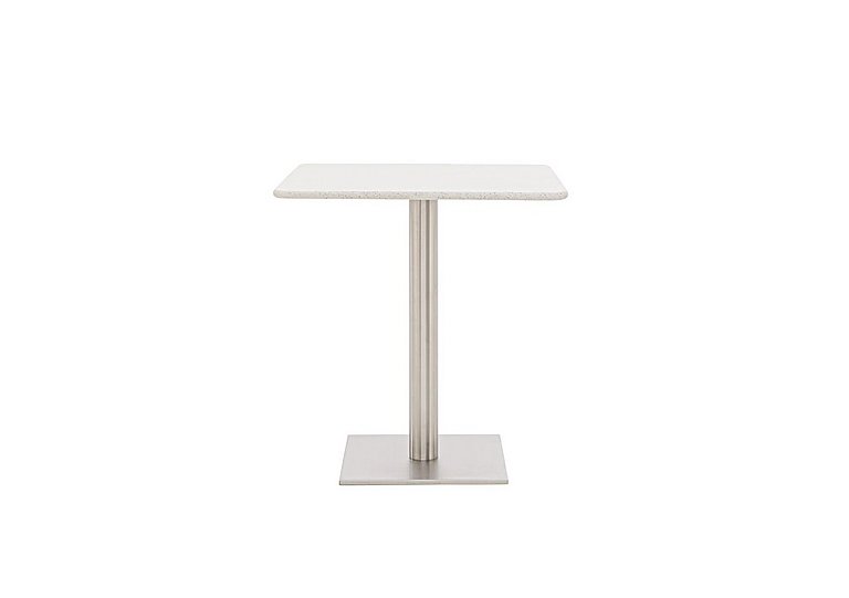 Helsinki Square Dining Table 70 cm Starlight White Quartz