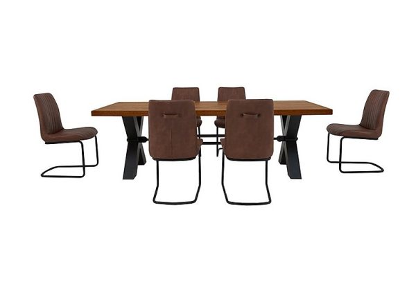 Bodahl Terra Dining Table and 6 Cognac Chairs Old Bassano