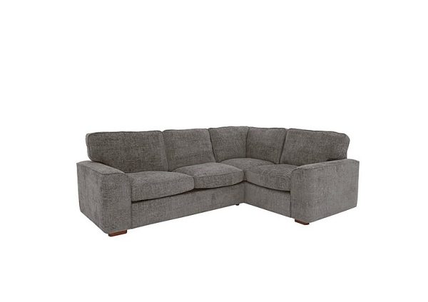 Emilia Small Fabric Right Hand Facing Corner Sofa Bed Mink