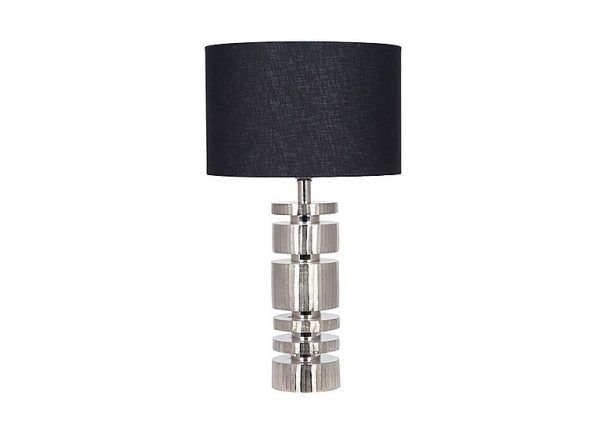 Elon Stacked Table Lamp Silver