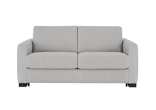 Nicoletti Alcova 2 Seater Fabric Sofa Bed with Box Arms Flambe Ghiaccio