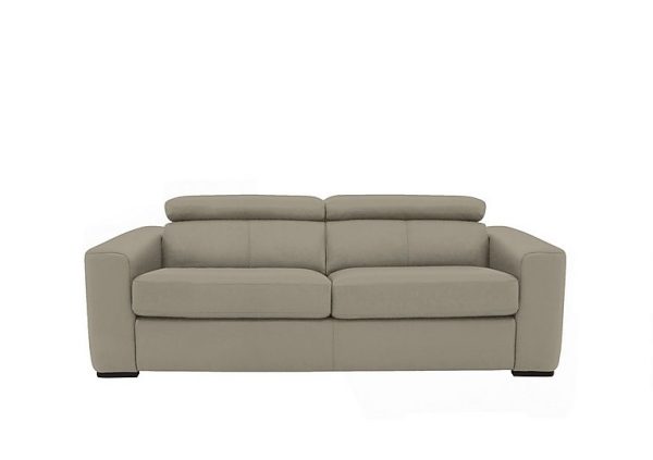 Infinity 3 Seater BV Leather Sofa Bed BV Taupe