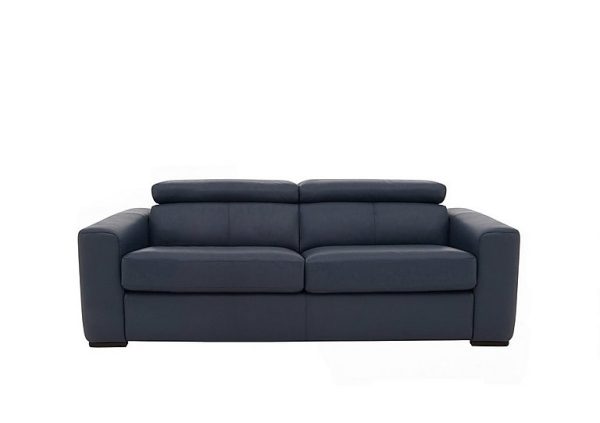 Infinity 3 Seater NC Leather Sofa Bed NC Ocean Blue