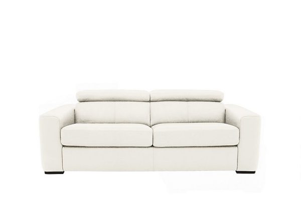 Infinity 3 Seater NC Leather Sofa Bed NC Star White