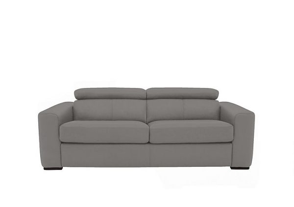 Infinity 3 Seater NC Leather Sofa Bed Sleet