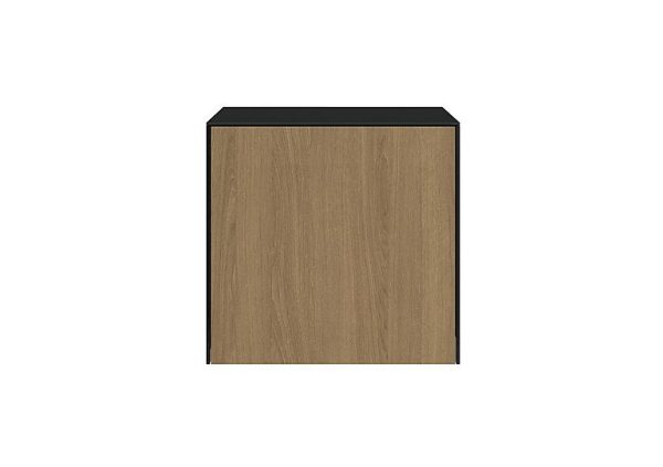 Lexa Smart Lamp Table Black and Oak