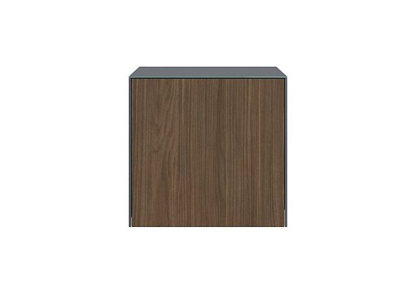 Lexa Smart Lamp Table Grey and Walnut