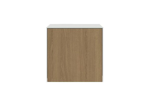 Lexa Smart Lamp Table White and Oak