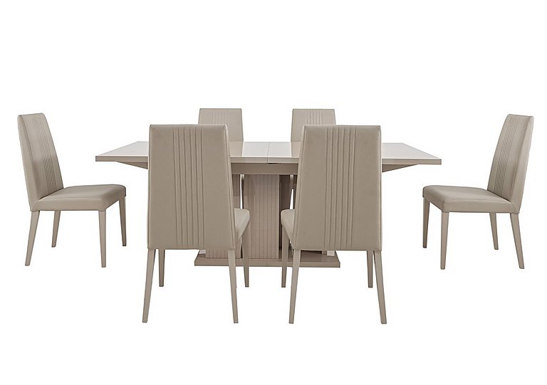 ALF Livia Extending Dining Table and 6 Chairs 160 cm