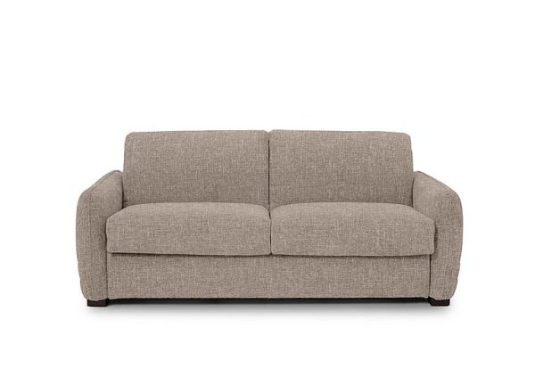 Jaxx Fabric Sofa Bed with Slim Arms Khaki