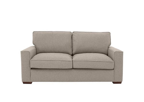 Cory 3 Seater Fabric Classic Back Sofa Bed Dallas Natural