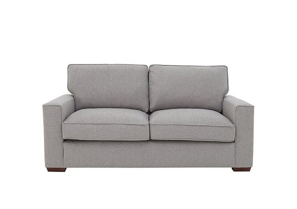 Cory 3 Seater Fabric Classic Back Sofa Bed Dallas Silver