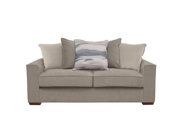 Cory 3 Seater Fabric Scatter Back Sofa Bed Cosmo Mist Cream Pack