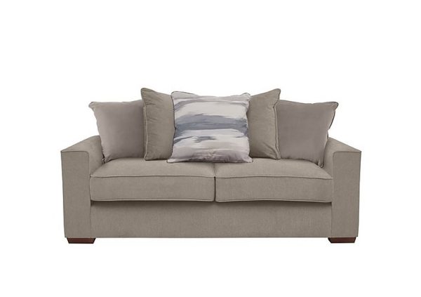 Cory 3 Seater Fabric Scatter Back Sofa Bed Cosmo Mist Natural Pack