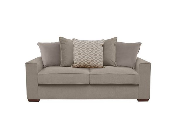 Cory 3 Seater Fabric Scatter Back Sofa Bed Cosmo Mist Stone Pack