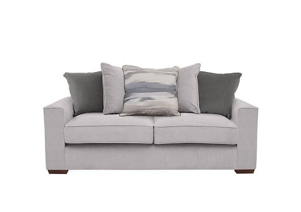 Cory 3 Seater Fabric Scatter Back Sofa Bed Cosmo Silver Slate Pack