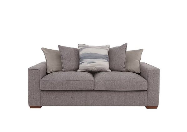 Cory 3 Seater Fabric Scatter Back Sofa Bed Dallas Taupe Natural Pack