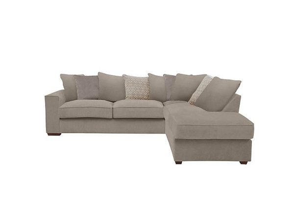 Cory Fabric Right Hand Facing Corner Chaise Scatter Back Sofa Bed   Cosmo Mist  Stone Pack